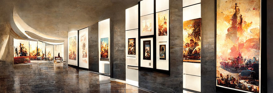 Contemporary Art at a Gallery