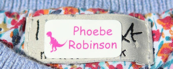 Stick-On Clothing Name Labels