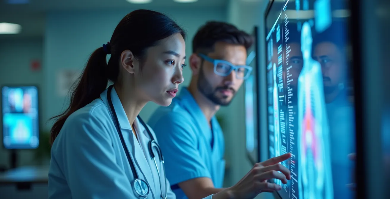 Patient-focused medical environment symbolizing personalized medicine and purification technology